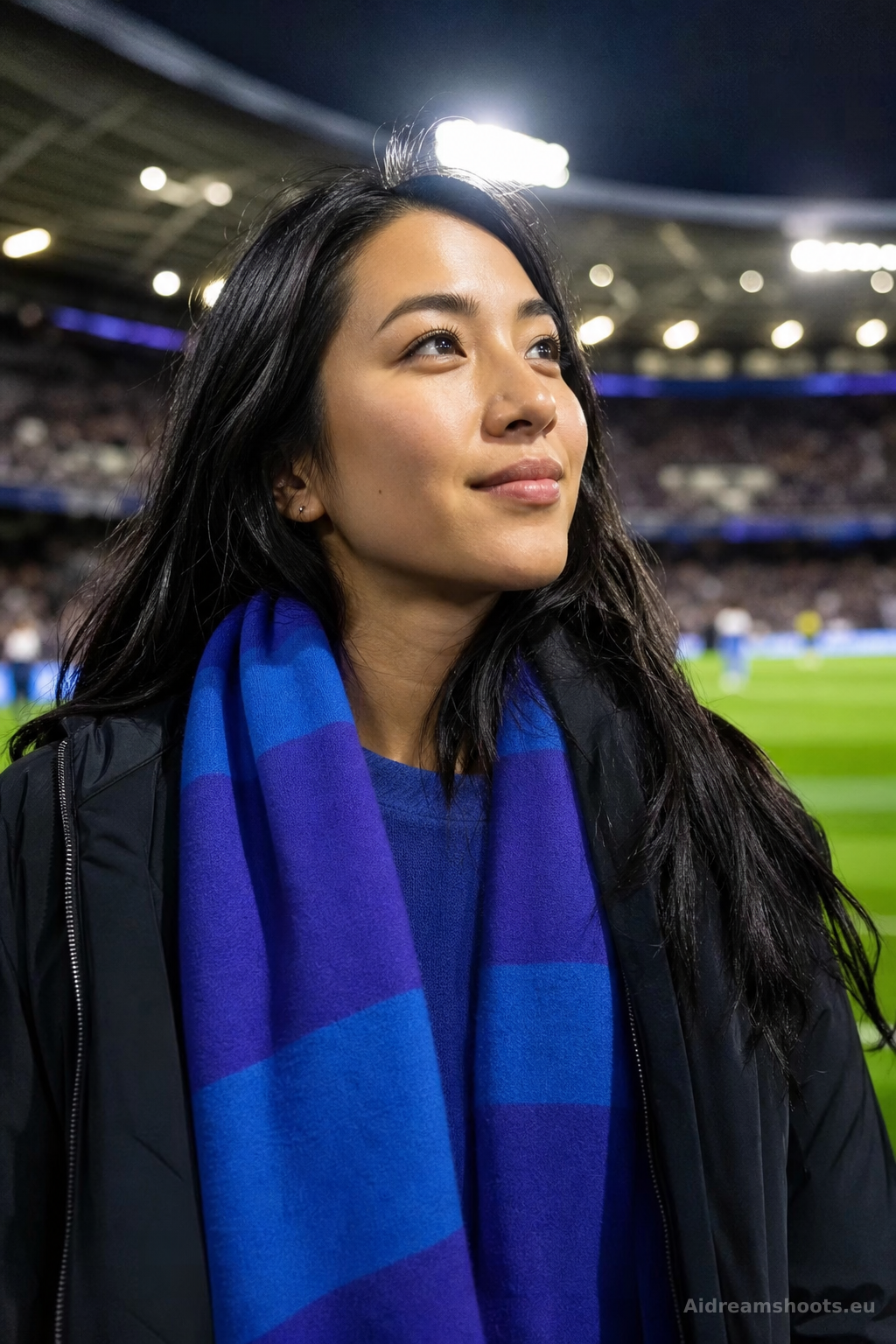 retrato de aficionado en estadio