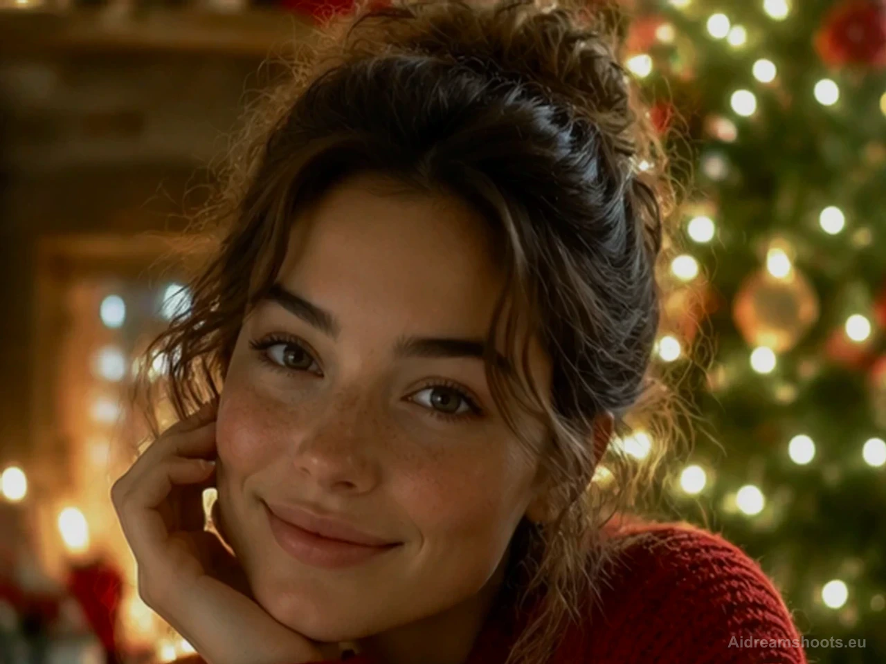 Fotos navideñas con IA — ejemplo de foto creado con IA