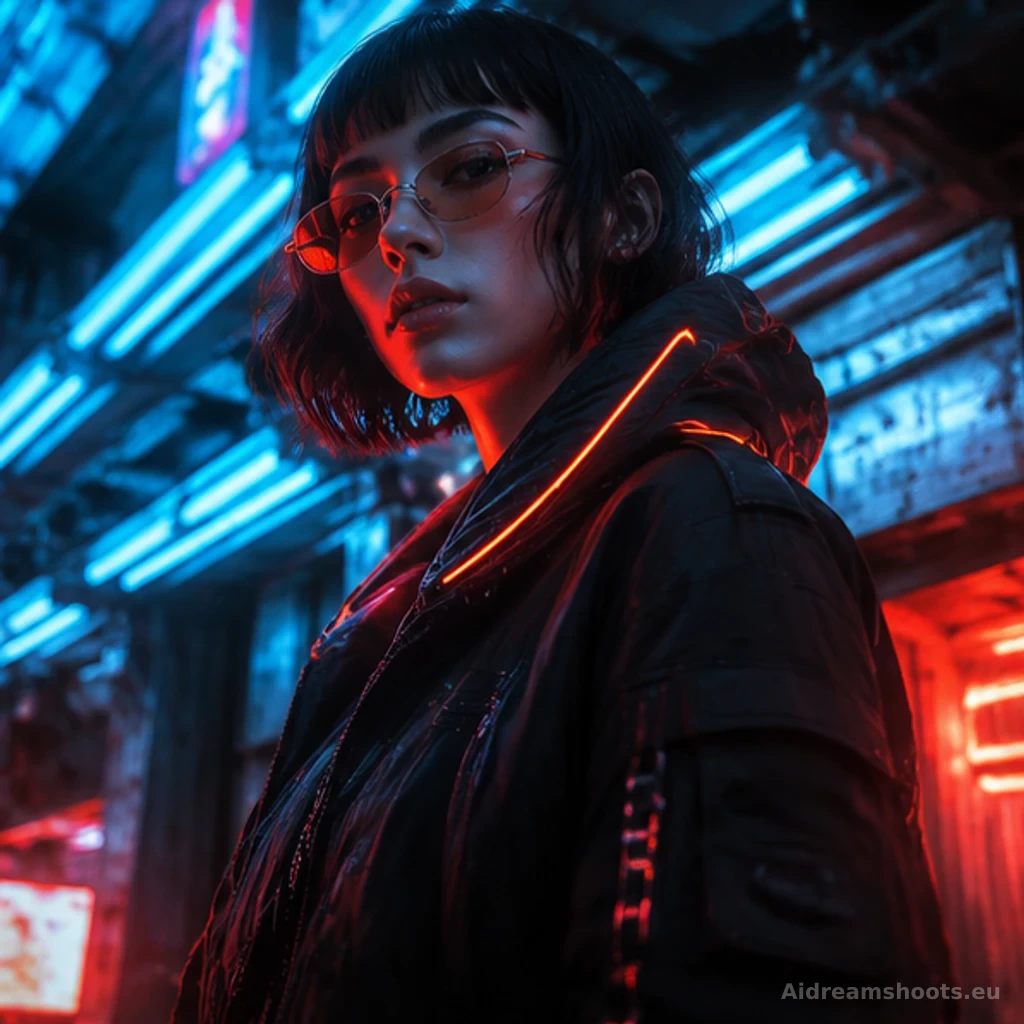 retrato de personaje cinematografico, retrato seguro con un entorno lleno de color