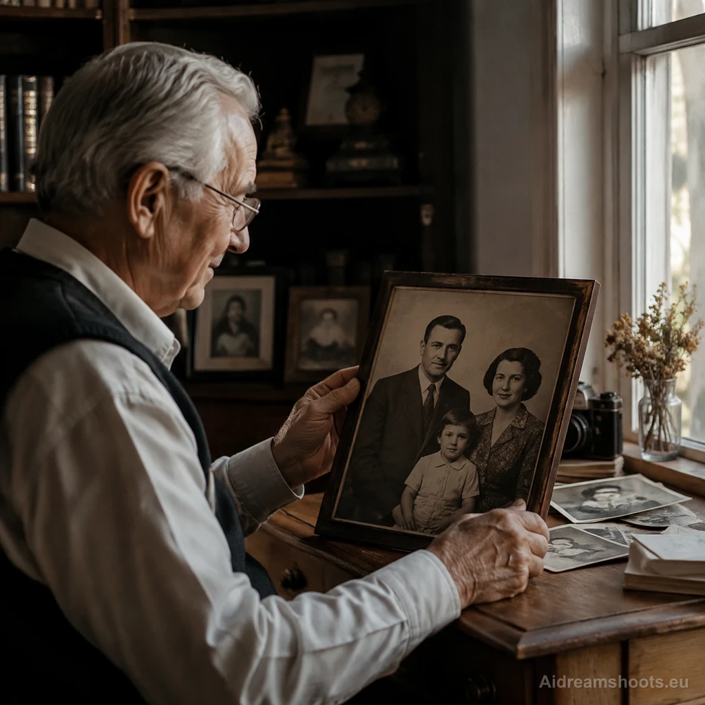 retrato estilizado para una galeria privada, retrato espontáneo con una expresión natural