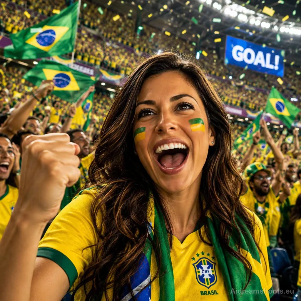retrato de aficionado en estadio