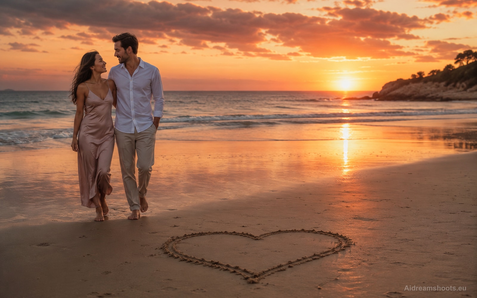 Ejemplo visual de san valentín creado con IA