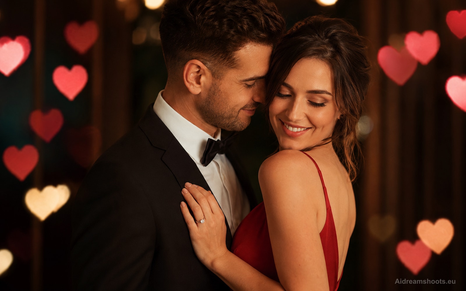 Ejemplo visual de san valentín creado con IA