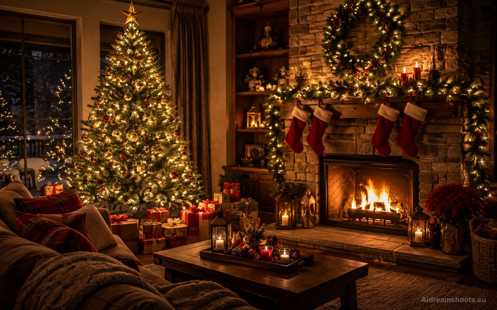 Ejemplo visual de navidad creado con IA