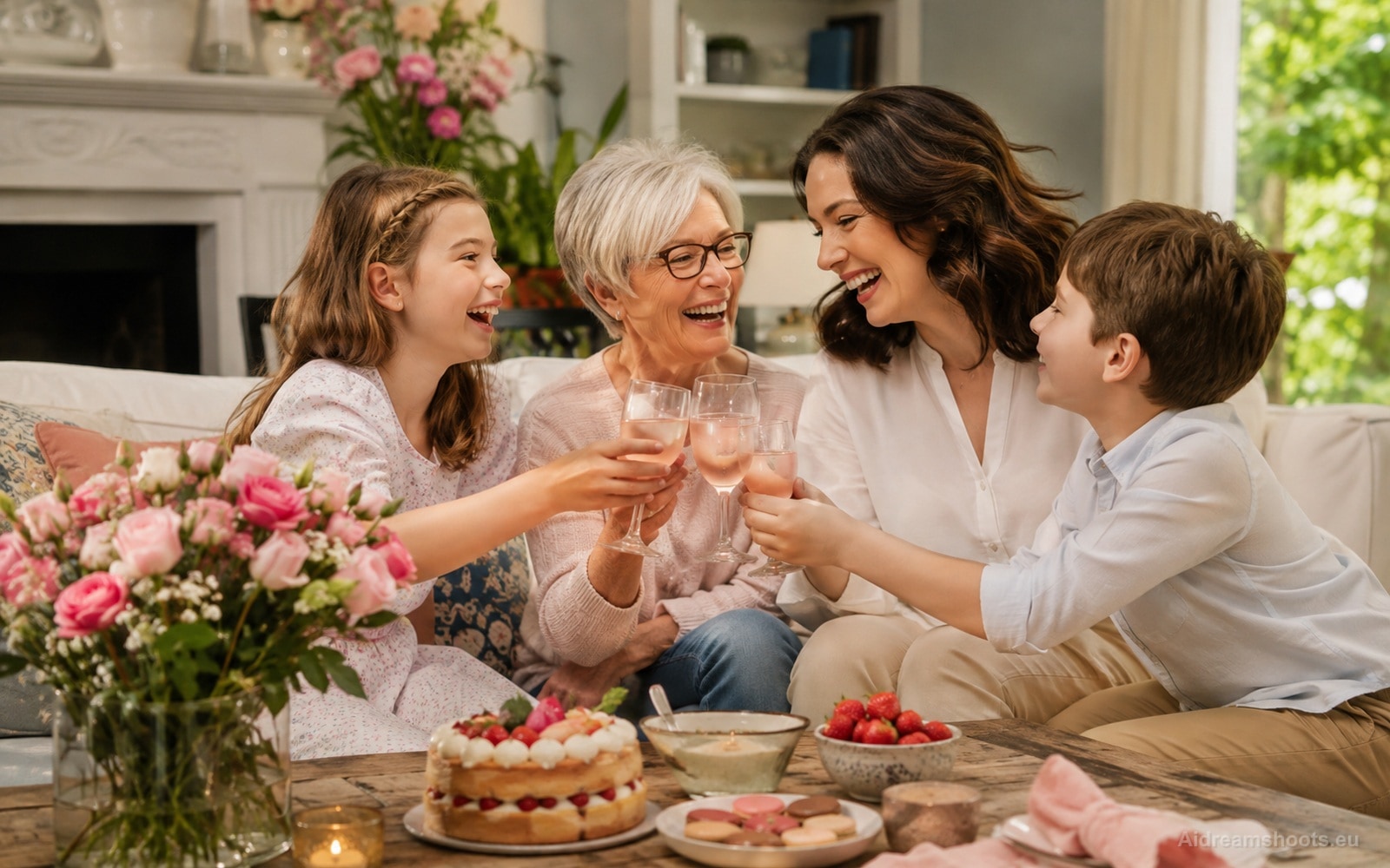 Ejemplo de díun de la madre creado con IA