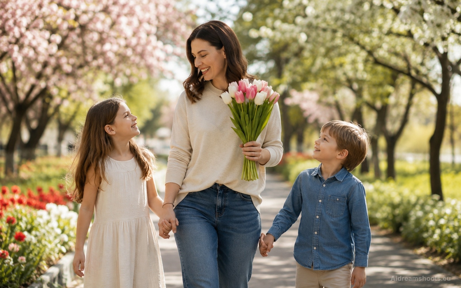 Ejemplo visual de día de la madre creado con IA